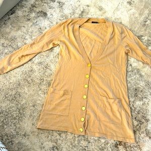 Beige cardigan button up